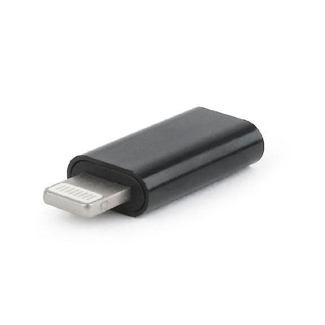Cablexpert - Lightning adapter - USB-C female to Lightning male - black - 2