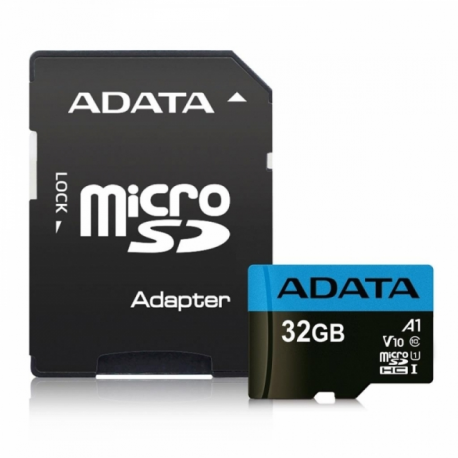 ADATA Premier - Flash memory card (microSDHC to SD adapter included) - 32 GB - UHS Class 1  /  Class10 - microSDHC UHS-I - for retail customers - 5