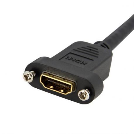 3 FT HDMI PANEL MOUNT CABLE (StarTech.com 90cm Standard HDMI Kabel zur Panelmontage - Bu/St)