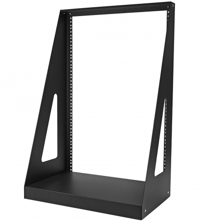StarTech.com 16U Open Frame Network Rack - 19" 2 Post Free Standing Desktop Rack for Computer, AV, Media, IT Equipment for Server Room (2POSTRACK16) - Rack open frame - 2-post - 16U - 19" - 2