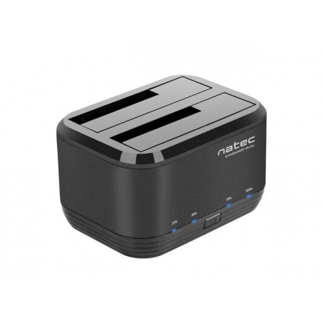 Natec Docking Station KANGAROO DUAL 2.5'/3.5' HDD USB 3.0 + AC adapter