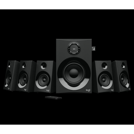 Logitech® Z607 5.1 Surround Sound Speaker System with Bluetooth, Black