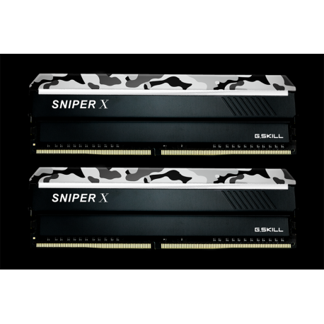 G.Skill SNIPER X Series - Urban Camo - DDR4 - kit - 16 GB: 2 x 8 GB - DIMM 288-pin - 3200 MHz / PC4-25600 - CL16 - 1.35 V - unbuffered - non-ECC - urban camouflage - 0
