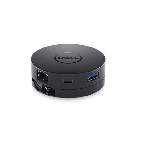 Dell Mobile Adapter DA300 - Docking station - USB-C - VGA, HDMI, DP - GigE - for Latitude 3390 2-in-1, 5290, 5290 2-in-1, 5490, 5590, 7290, 7390, 7490 - 0