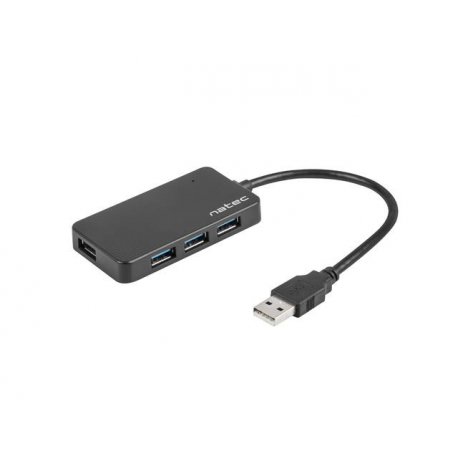 Natec MOTH - Hub - 4 x SuperSpeed USB 3.0 - desktop - 0