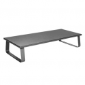 LogiLink Monitor Riser - Stand - for LCD display / notebook - particle board, steel, ethylene vinyl acetate (EVA) - black