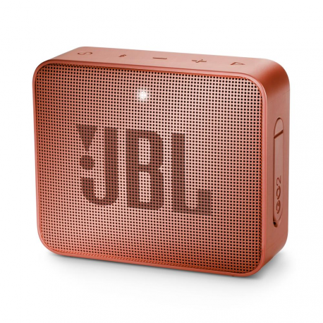 JBL Go2, compact portable speaker with battery, IPX7 waterproof, Cinnamon