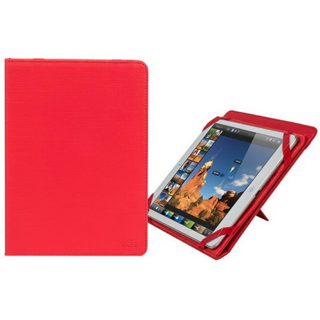 Riva Case Gatwick 3217 Universal - Flip cover for tablet - polyurethane - red - 10.1" - 0