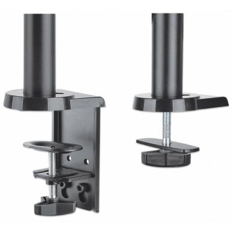 Manhattan Double desk LED/LCD monitor arm 17'-32' 2x8kg gas spring adjustable