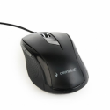 Gembird MUS-6B-01 - Mouse - optical - 6 buttons - wired - USB - black - blister