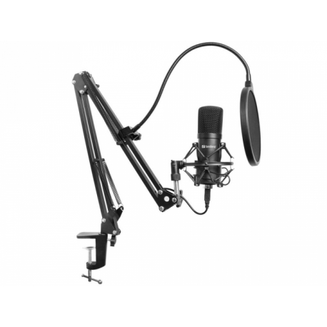 Sandberg Streamer USB Microphone Kit - Microphone - USB - 3
