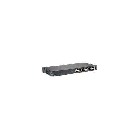 Axis T8524 PoE+ Network Switch - Switch - Managed - 24 x 10 / 100 / 1000 (PoE+) + 2 x combo Gigabit SFP (uplink) - desktop, rack-mountable - PoE+ (370 W) - for AXIS M3067-P, M3068-P, P1455-LE, P1455-LE-3 License Plate Verifier Kit - 0