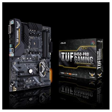 Asus Tuf B450 Pro Gaming Motherboard Atx Socket Am4 Amd B450 Usb 3 1 Gen 1 Usb 3 1 Gen 2 Usb C Gen1 Gigabit Lan Onboard Graphics Cpu Required Hd Audio 8 Channel