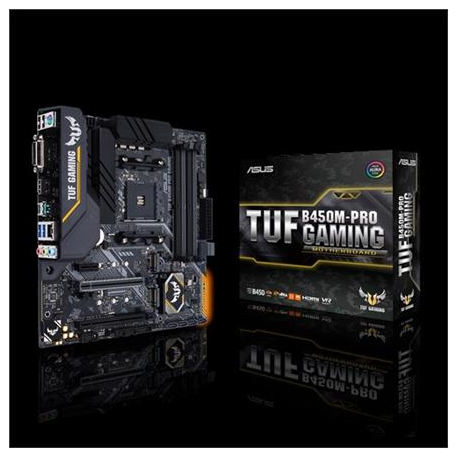 Matesplate Asus Tuf B450m Pro Gaming Motherboard Micro Atx Socket Am4 Amd B450 Usb 3 1 Gen 1 Usb 3 1 Gen 2 Usb C Gen1 Gigabit Lan Onboard Graphics Cpu Required Hd Audio 8 Channel
