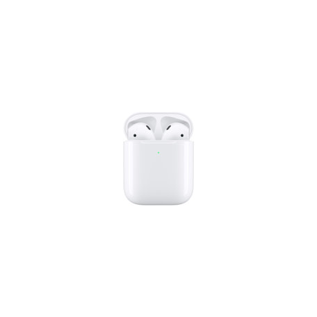 Apple AirPods with Wireless Charging Case - 2nd Generation - true wireless earphones with mic - ear-bud - Bluetooth - for iPad / iPhone / iPod / TV / Watch - 0