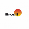 Brodit - Mounting kit (pedestal mount) - plastic, aluminium - black - car cupholder