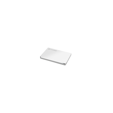 Transcend StoreJet 25C3S - Hard drive - 2 TB - external (portable) - 2.5" - USB 3.1 Gen 1 (USB-C connector) - silver - 0