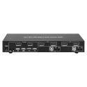 Techly IDATA DP-KVM2 - KVM  /  audio  /  USB switch - 2 x KVM  /  audio  /  USB - 1 local user - desktop