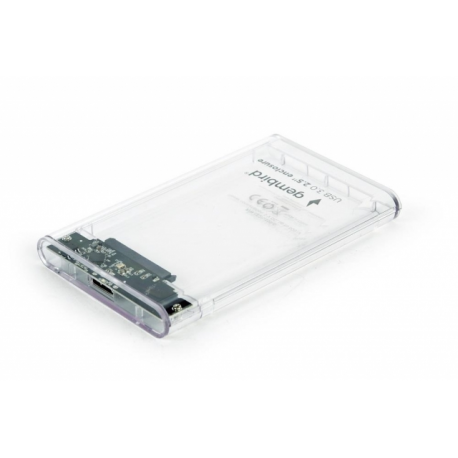 Cablexpert EE2-U3S9-6 - Storage enclosure - 2.5" - 1 Channel - SATA - USB 3.0 - transparent - 6