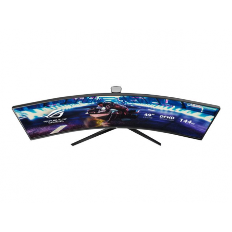OPEN BOX /  USED /  ASUS ROG Strix XG49VQ - LED monitor - curved - 49" - 3840 x 1080 DFHD @ 144 Hz - VA - 450 cd / m² - 3000:1 - DisplayHDR 400 - 4 ms - 2xHDMI, DisplayPort - speakers - black - 3 years warranty - 5