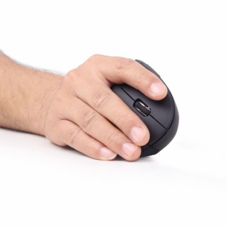 Gembird MUSW-ERGO-01 - Vertical mouse - ergonomic - right-handed - 6 buttons - wireless - 2.4 GHz - USB wireless receiver - black - 3