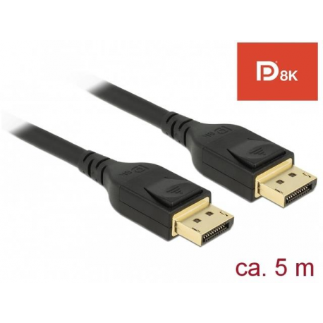 DeLOCK - DisplayPort cable - DisplayPort (M) to DisplayPort (M) - DisplayPort 1.4 - 5 m - 8K support - black - 0