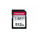 Transcend 300S - Flash memory card - 512 GB - Video Class V30  /  UHS-I U3  /  Class10 - SDXC UHS-I