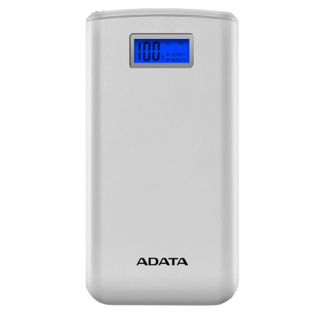 ADATA S20000D Power Bank, 20000mAh, white