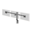 Iiyama DS1003C-B1 - Stand - for 3 monitors (adjustable arm) - black - screen size: 10"-27" - desktop stand