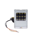 AXIS T90D25 AC / DC W-LED Illuminator - Infrared illuminator - ceiling mountable, pole mountable, wall mountable - indoor, outdoor - white, silver - for AXIS P1455-LE, P1455-LE-3 License Plate Verifier Kit, Q1656, Q1656-B, Q1715, V5938 50 Hz