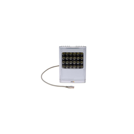 AXIS T90D35 PoE W-LED Illuminator - Infrared illuminator - ceiling mountable, pole mountable, wall mountable - indoor, outdoor - white, silver - for AXIS P1455-LE, P1455-LE-3 License Plate Verifier Kit, Q1656, Q1656-B, Q1715, V5938 50 Hz - 0
