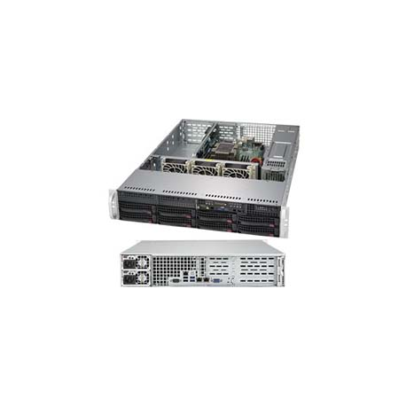 2U BARE 1XPHI C622 8X3.5HS (Socket P (LGA 3647), 6x DIMM DDR4, Intel C622, 10x SATA III, 2x SuperDOM, 2x RJ-45, IPMI LAN, USB 2.