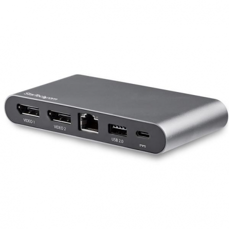USB-C MULTIPORT ADAPTER 2XDP (StarTech.com Dual Monitor USB-C Multiport Adapter - Windows - 2 x 4K DP - 100W PD 3.0 - GbE? - DP 