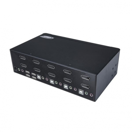 StarTech.com DisplayPort KVM - 4 port - 4K 60Hz - Dual Monitor KVM - DisplayPort Switch - KVM DisplayPort - Desktop KVM Switch (SV431DPDDUA2) - KVM  /  audio  /  USB switch - 4 x KVM  /  audio  /  USB - 1 local user - desktop, rack-mountable - 0