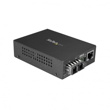 StarTech.com Multimode SC Fiber Media Converter for 10 / 100 / 1000 Network, 550m Range, Gigabit Ethernet, 850nm, Full Duplex Gigabit Ethernet Media Converter, Fiber Optic Media Converter - Ethernet Over Fiber (MCMGBSCMM055) - Fibre media converter - GigE - over fibre optic - 1000Base-SX, 100Base-TX, 1000Base-T - RJ-45  /  SC multi-mode - up to 550 km - 850 nm - 4