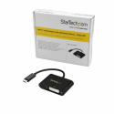 StarTech.com USB C to DVI Adapter with Power Delivery, 1080p USB Type-C to DVI-D Single Link Video Display Converter with Charging, 60W PD Pass-Through, Thunderbolt 3 Compatible, Black - USB-C Display Adapter (CDP2DVIUCP) - External video adapter - Parade PS171 - USB-C - DVI - black