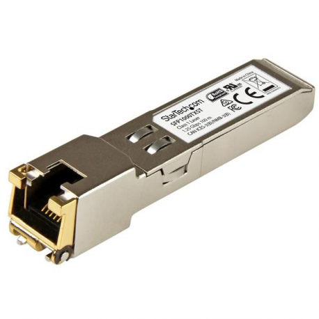 StarTech.com MSA Uncoded Compatible SFP Module, 1000BASE-TX, SFP to RJ45 (Copper) Cat6 / Cat5e, 1GE Gigabit Ethernet SFP, RJ-45 (Copper) 100m, 1Gbps / 1000Mbps Mini GBIC Transceiver SFP Module - Lifetime Warranty (SFP1000TXST) - SFP (mini-GBIC) transceiver module - GigE - 1000Base-TX - RJ-45 - up to 100 m - 3