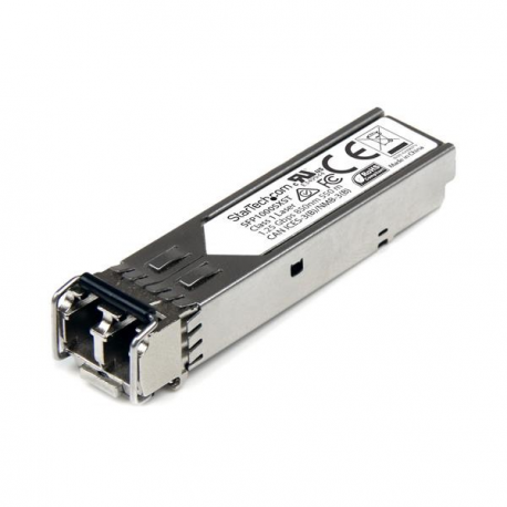 StarTech.com MSA Uncoded Compatible SFP Module, 1000BASE-SX, 1GbE Multi Mode (MMF) Fiber Optic Transceiver, 1GE Gigabit Ethernet SFP, LC Connector, 550m, 850nm, DDM, 1Gbps Mini GBIC Module - Lifetime Warranty (SFP1000SXST) - SFP (mini-GBIC) transceiver module - GigE - 1000Base-SX - LC multi-mode - up to 550 m - 850 nm - for P / N: US1GA30SFP, US1GC30SFP - 2