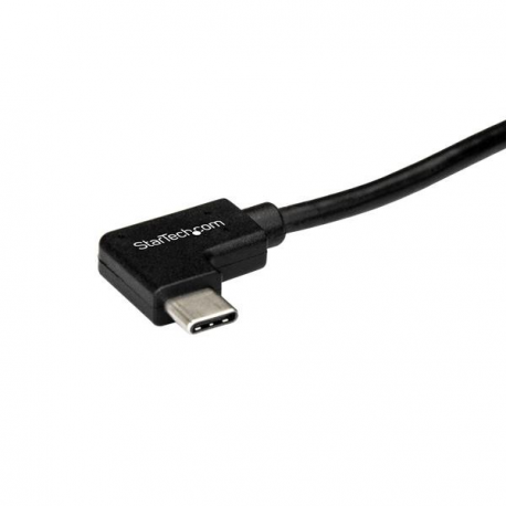 StarTech.com Right Angle USB-C Cable - 1m / 3 ft - Reversible - M / M - USB Type C Cable - USB-C Charge Cable - USB C to USB C Cable (USB2CC1MR) - USB cable - USB-C (M) straight to USB-C (M) right-angled - USB 2.0 - 1 m - black - for P / N: DKT30CHD - 1