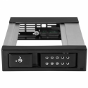 StarTech.com 5.25" to 3.5" Trayless Hard Drive Hot Swap Bay - Removable Hard Drive Bay for 3.5" SATA / SAS Drives - Aluminum (HSB1SATSASBA) - Storage bay adapter - 5.25" to 3.5" - for P / N: 25SATSAS35HD