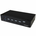 StarTech.com 4 Port HDMI KVM - HDMI KVM Switch - 1080p - USB 3.0 & Audio Support - KVM Video Switch (SV431HDU3A2) - KVM  /  USB switch - 4 x KVM  /  audio  /  USB + 3 x SuperSpeed USB - 1 local user - rack-mountable - AC 120 / 230 V  /  DC 9 - 12 V - for P / N: SV431RACK