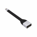 i-Tec USB-C Flat DP Adapter 4K / 60 Hz - Adapter cable - USB-C (M) to DisplayPort (M) - Thunderbolt 3 - 11.5 m - 4K support - black