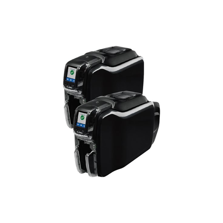 Zebra ZC350 - Plastic card printer - colour - dye sublimation / thermal transfer - CR-80 Card (85.6 x 54 mm) - 300 dpi - up to 1000 cards / hour (mono)  /  up to 225 cards / hour (colour) - capacity: 100 cards - USB 2.0, LAN - 1