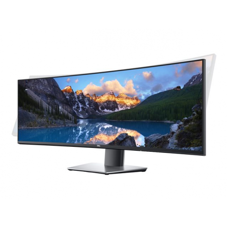 Dell UltraSharp U4919DW - LED monitor - curved - 49" - 5120 x 1440 Dual Quad HD @ 60 Hz - IPS - 350 cd / m² - 1000:1 - 5 ms - 2xHDMI, DisplayPort, USB-C - with 3 years Advanced Exchange Service - for OptiPlex 3090; Precision 7560; XPS 15 9570 - 3