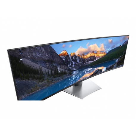 Dell UltraSharp U4919DW - LED monitor - curved - 49" - 5120 x 1440 Dual Quad HD @ 60 Hz - IPS - 350 cd / m² - 1000:1 - 5 ms - 2xHDMI, DisplayPort, USB-C - with 3 years Advanced Exchange Service - for OptiPlex 3090; Precision 7560; XPS 15 9570 - 4