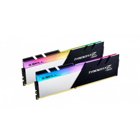 G.Skill TridentZ Neo Series - DDR4 - kit - 32 GB: 2 x 16 GB - DIMM 288-pin - 3600 MHz  /  PC4-28800 - CL16 - 1.35 V - unbuffered - non-ECC - brushed black, brushed aluminium black, powder coated silver - 0
