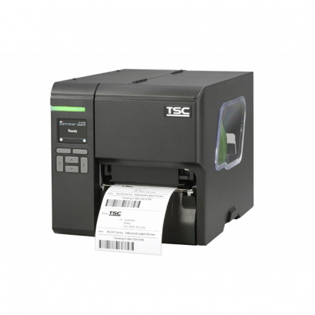 TSC ML240P Wi-Fi ready, 8 dots/mm (203 dpi), disp. (colour), RTC, USB, RS232, Ethernet
