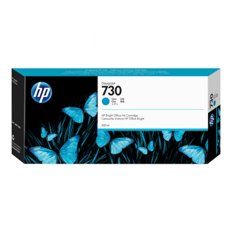 HP 730 - 300 ml - high capacity - cyan - original - DesignJet - ink cartridge - for DesignJet SD Pro MFP, T1600, T1600dr, T1700, T1700dr, T2600, T2600dr - 0