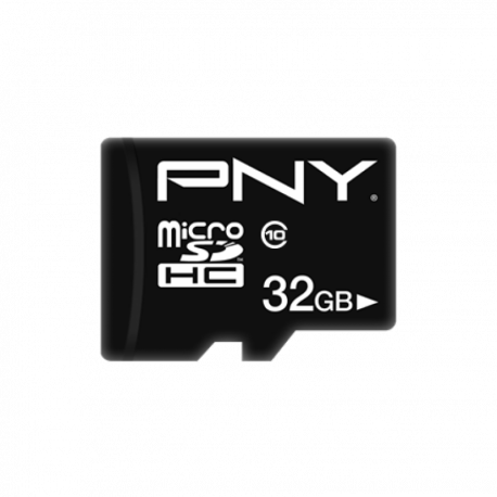 PNY Performance Plus - Flash memory card - 32 GB - Class 10 - microSDHC - 0