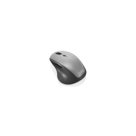 Lenovo ThinkBook Wireless Media - Mouse - ergonomic - right-handed - optical - 6 buttons - wireless - 2.4 GHz - USB wireless receiver - black - for ThinkCentre M80t Gen 3; ThinkCentre neo 50; ThinkPad T14s Gen 3; V50t Gen 2-13 - 0